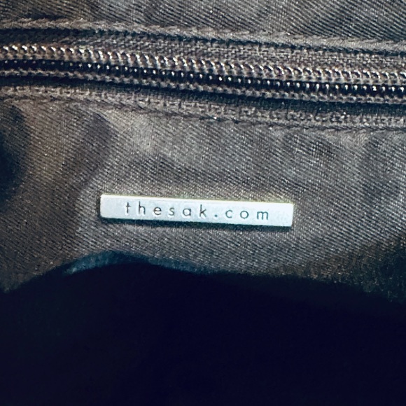 VTG 2000s Black The Sak Crochet Shoulder Bag #2 - Picture 6 of 12